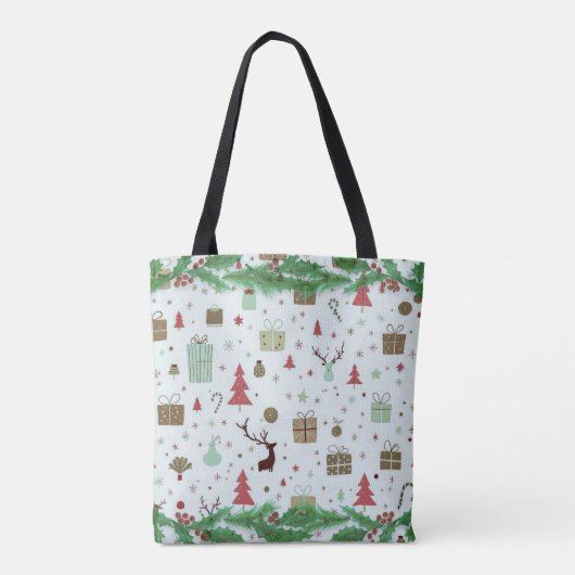 Kerstmis Winkel Tas (Achterkant)