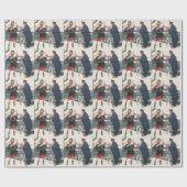 Kerstmis, winkelende Cadeaus politieman Cadeaupapier (Vlak)