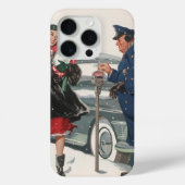 Kerstmis, winkelende Cadeaus politieman Case-Mate iPhone Case (Achterkant)