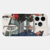 Kerstmis, winkelende Cadeaus politieman Case-Mate iPhone Case (Achterkant (horizontaal))