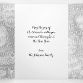 Kerstmis, winkelende Cadeaus politieman Drieluik Wenskaart (Binnenkant midden)