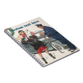 Kerstmis, winkelende Cadeaus politieman Notitieboek (Rechterzijde)