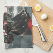 Kerstmis, winkelende Cadeaus politieman Theedoek (Quarter Fold)