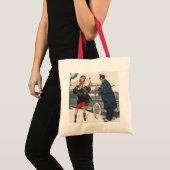 Kerstmis, winkelende Cadeaus politieman Tote Bag (Voorkant (product))