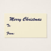 Kerstmis, winkelende Cadeaus politieman Visitekaartjes (Achterkant)