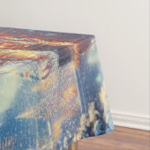 Kerstmis/Winter aangemeerd schip Tafelkleed (Voorbeeld)