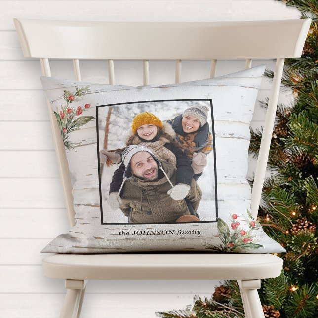 Kerstmis: Winter Berry Foto Kussen (Creator heeft geüpload)