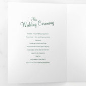 Kerstmis winter bruiloft bomen meer groen grijs ku drieluik programma (Binnenzijde eerst)