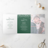 Kerstmis winter bruiloft bomen meer groen grijs ku drieluik programma (Binnen)