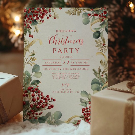 Kerstmis Winter Dekblad Kaart