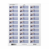 Kerstmis Winter Eland Mooie Retouradres Etiket (Full Sheet)