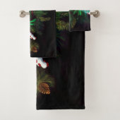 Kerstmis Winter Groene Man Bad Handdoek (Insitu)