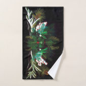 Kerstmis Winter Groene Man Bad Handdoek (Handdoek)