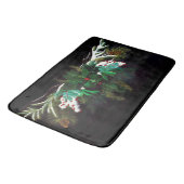 Kerstmis Winter Groene Man Badmat (Gekanteld)