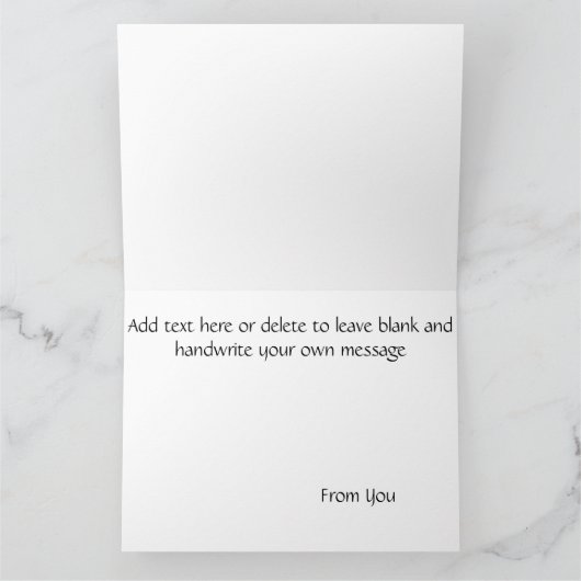 Kerstmis Winter Groene Man Kaart (Binnen)