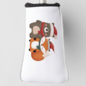 Kerstmis/Winter Lieve Beer & Vos Golfheadcover (Draai 90)