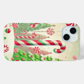 Kerstmis Winter Pepermunt Bos Kerststol  Case-Mate iPhone Case (Achterkant (horizontaal))