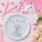 Kerstmis Winter Prinses Meisjes Papieren Bordje (Feest)