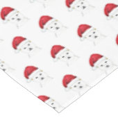 Kerstmis Winter Rode Retro  Tafelkleed (Gekanteld)