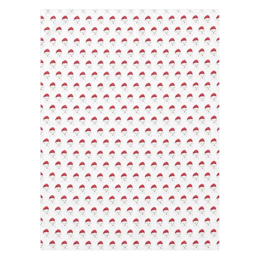 Kerstmis Winter Rode Retro  Tafelkleed (Voorkant)