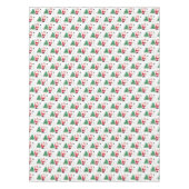 Kerstmis Winter Rode Retro  Tafelkleed (Voorkant)