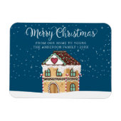 Kerstmis Winter Scene Kerststol Huis Magneet (Horizontaal)