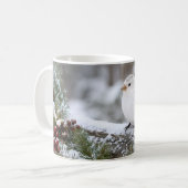 Kerstmis Winter Sneeuwvink Koffiemok (Voorkant links)
