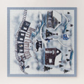 Kerstmis, , winter, vakantie, retro legpuzzel (Horizontaal)