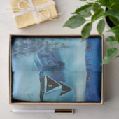 Kerstmis Winter Vakantie Viering met een sneeuwpop Tissuepapier (Geschenk)