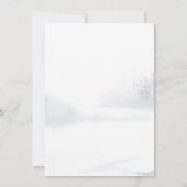 Kerstmis Winter Vos Bedrijfsfeest Kaart (Achterkant)