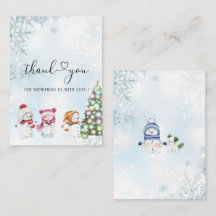 Kerstmis Winter Waterverf Baby Borrel