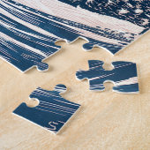 Kerstmis, winterberglandschap legpuzzel (Zijkant)