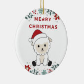 Kerstmis: winterdieren keramisch ornam keramisch ornament (Rechts)