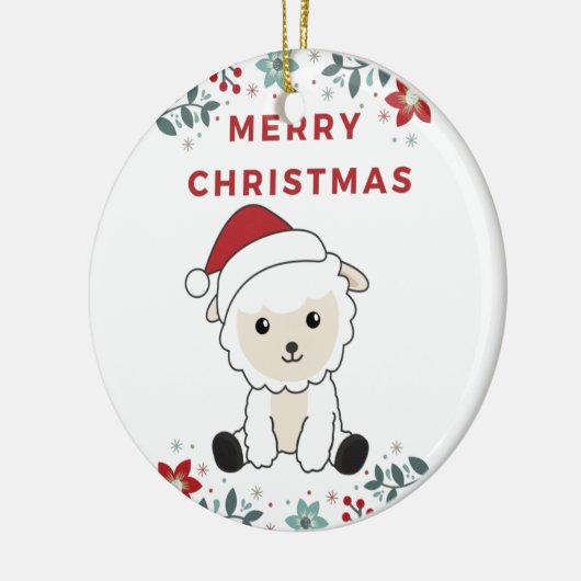 Kerstmis: winterdieren keramisch ornam keramisch ornament (Links)