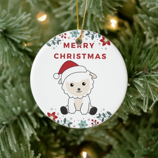 Kerstmis: winterdieren keramisch ornam ornament (Boom)