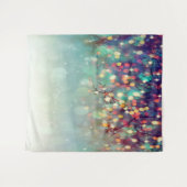 Kerstmis Wintergroene Bokeh-fotografie-achtergrond Wandkleed (Voorkant (horizontaal))