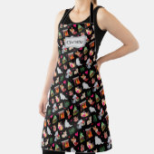 Kerstmis Winterkattenfeestdag Schort (Insitu)