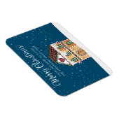 Kerstmis Winterlandschap Kerststol Huis Magneet (Rechterzijde)