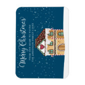 Kerstmis Winterlandschap Kerststolhuis Magneet (Verticaal)