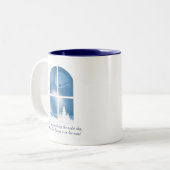 Kerstmis/WinterMok Tweekleurige Koffiemok (Voorkant links)