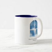 Kerstmis/WinterMok Tweekleurige Koffiemok (Voorkant rechts)