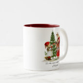 Kerstmis/WinterMok Tweekleurige Koffiemok (Voorkant rechts)