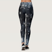 Kerstmis/wintersneeuwvlok Leggings (Achterkant)