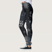 Kerstmis/wintersneeuwvlok Leggings (Links)