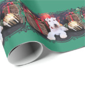 Kerstmis - Wire Fox Terrier - Dexter Cadeaupapier (Rol Hoek)