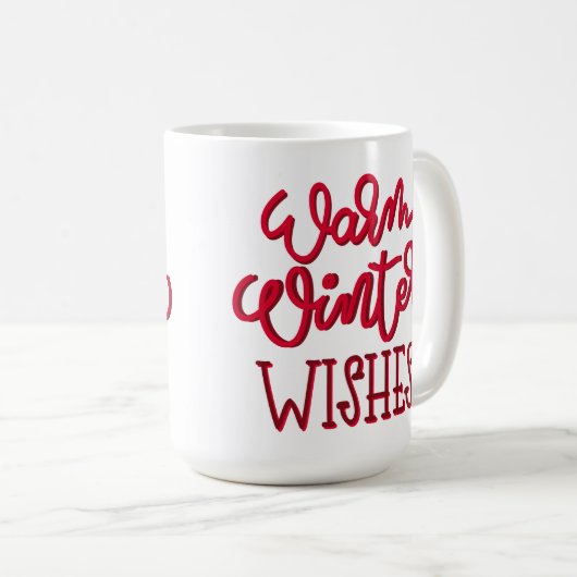 Kerstmis Wishing Gift Koffiemok (Voorkant rechts)