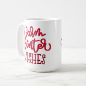 Kerstmis Wishing Gift Koffiemok (Voorkant links)