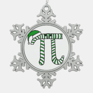 Kerstmis Wiskunde Geek Ornament in Green