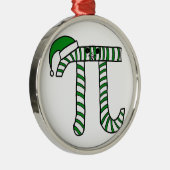 Kerstmis Wiskunde Geek Ornament in Green (Rechts)
