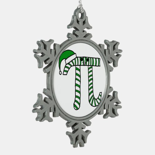 Kerstmis Wiskunde Geek Ornament in Groen (Links)